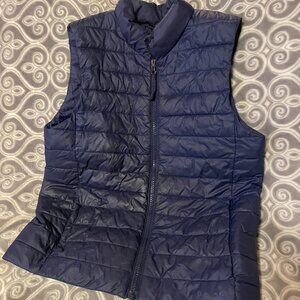 KIDS LANDS END VEST Packable Warm Sm 6-7